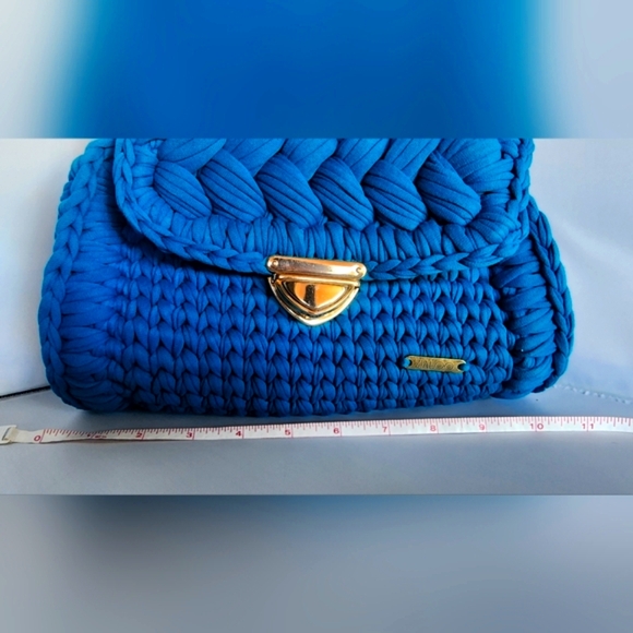 Zialoo Tapah Elegant Turquoise Braided Shoulder Bag - Picture 12 of 15